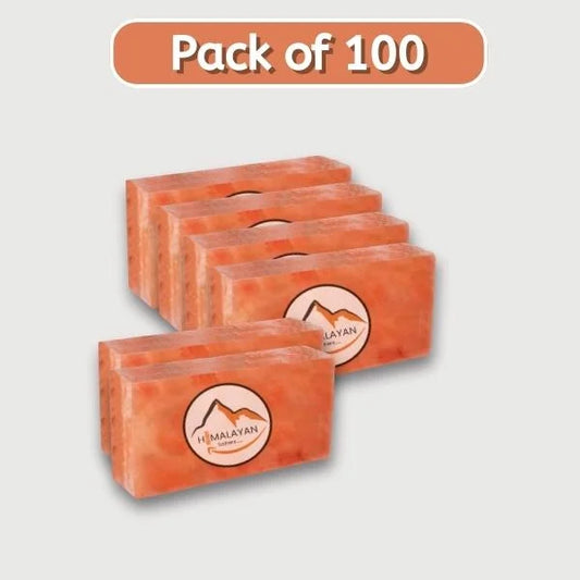 Himalayan salt bricks for Salt Walls and Salt Rooms 8"x4"x2” pack of 100.