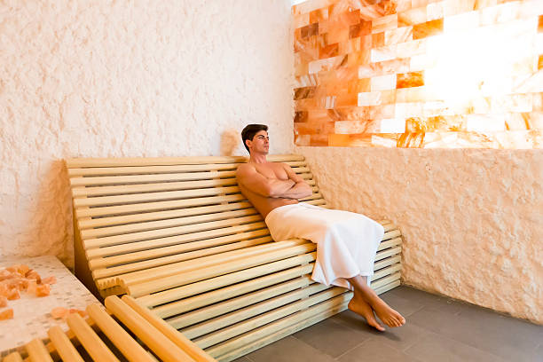 Salt Wall in SPA for Salt Therapy by using Himalayan Salt Blocks